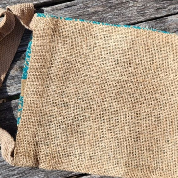 DMB Firedancer Jute Burlap Shoulder Bag Purse - Picture 5 of 5